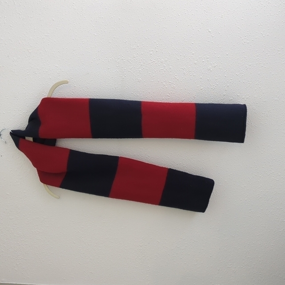 Y2K AE  Embroidered 100% Boiled Labmswool Scarf Preppy - Picture 1 of 9